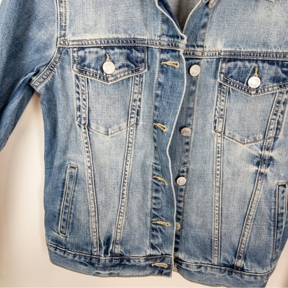 Gap Factory Womens Size Small Medium Wash Jean Jacket Denim Classic Cotton Fall - Picture 3 of 9